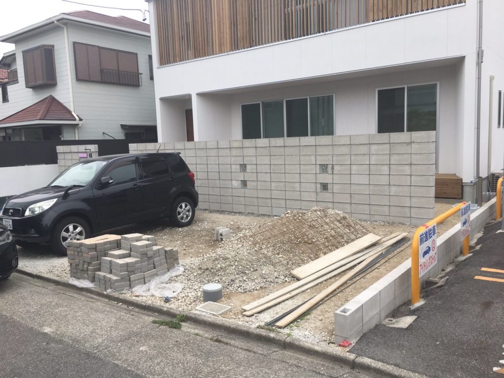 愛知県名古屋市昭和区　新築外構工事　土間コンクリート　エクステリア|パートナーホーム