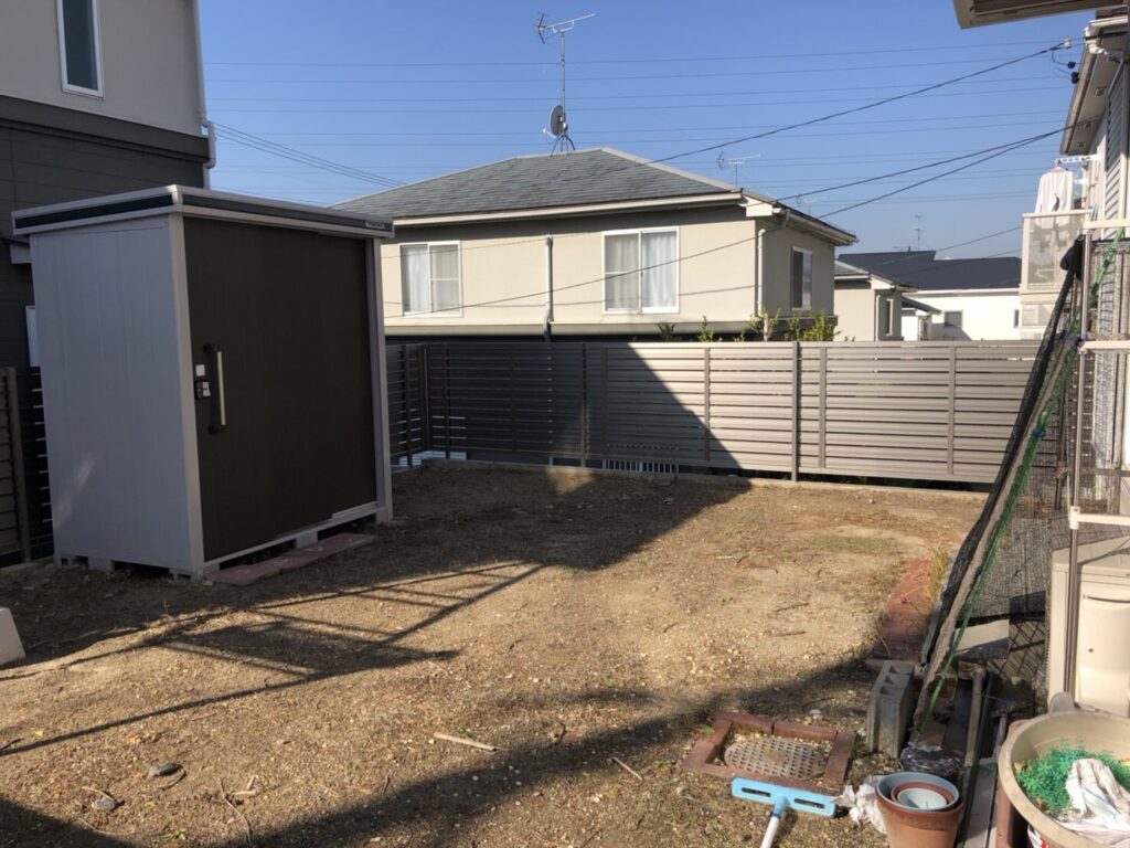 愛知県名古屋市天白区Ｔ様邸外構・エクステリア工事完了致しました。愛知県名古屋市天白区Ｔ様邸外構・エクステリア工事完了致しました。　目隠しフェンス|パートナーホーム