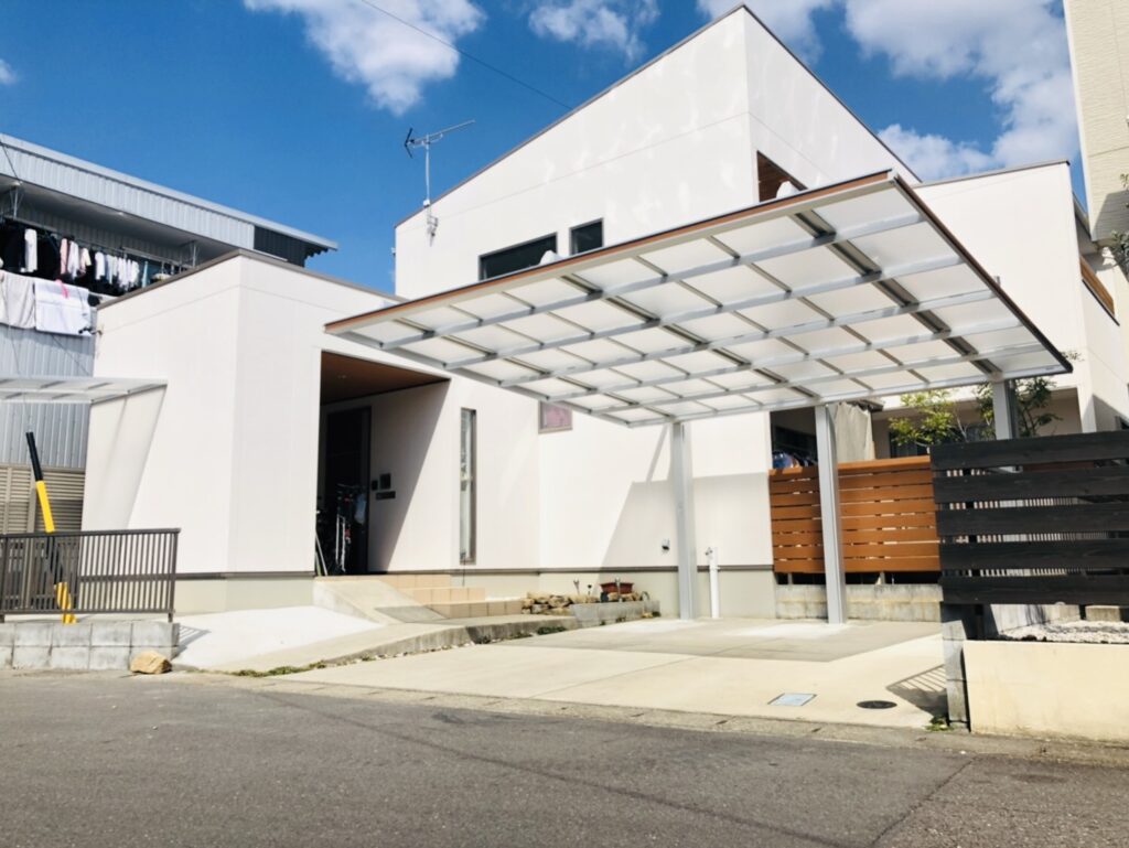 三協アルミカーポート　ダブルフェースの施工工事が始まりました！各務原市　パートナーホーム株式会社|パートナーホーム