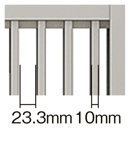 LIXIL　外構　門扉　アルミ形材　モダン　シンプル　 おしゃれ　エクステリア　愛知・名古屋の外構専門店パートナーホームのエクステリア製品一覧 開き門扉AB　TR2型　格子寸法|パートナーホーム