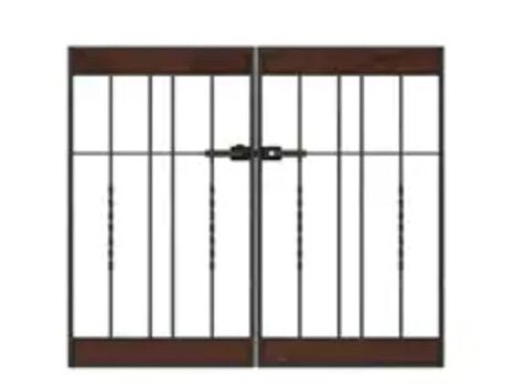 LIXIL　外構　門扉　アルミ鋳物門扉　モダン　 おしゃれ　エクステリア　愛知・名古屋の外構専門店パートナーホームのエクステリア製品一覧　ラフィーネ門扉　５B型|パートナーホーム