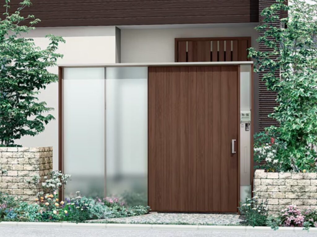 LIXIL　ダブルエントランス【外構エクステリア商品】LIXIL　外構　門扉　アルミ鋳物門扉　モダン　 おしゃれ　エクステリア　愛知・名古屋の外構専門店パートナーホームのエクステリア製品一覧　ダブルエントランス　４：３|パートナーホーム