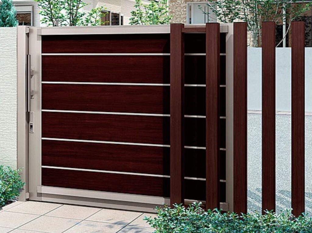 LIXIL　スライド門扉　アウタースライド【外構エクステリア商品】LIXIL　外構　門扉　アルミ鋳物門扉　モダン　 おしゃれ　エクステリア　愛知・名古屋の外構専門店パートナーホームのエクステリア製品一覧　アウタースライド　D型|パートナーホーム