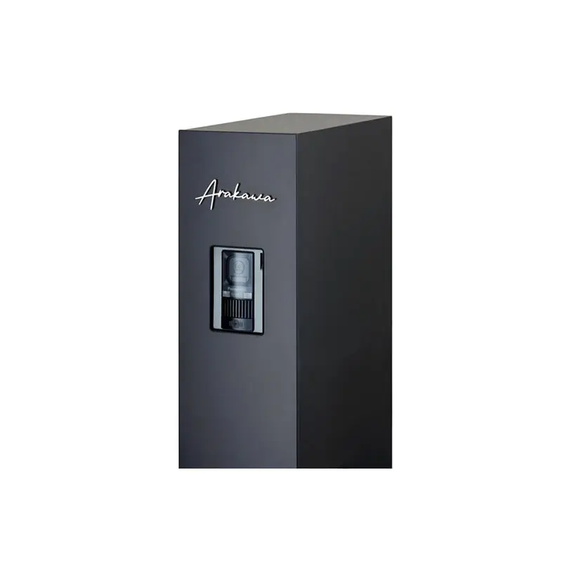 本体：マットブラック IH内蔵 切り文字サイン slimA ヘアライン LIXIL　門柱　モダン　おしゃれ　エクステリア　愛知・名古屋の外構専門店パートナーホームのエクステリア　製品一覧　機能門柱FT|パートナーホーム