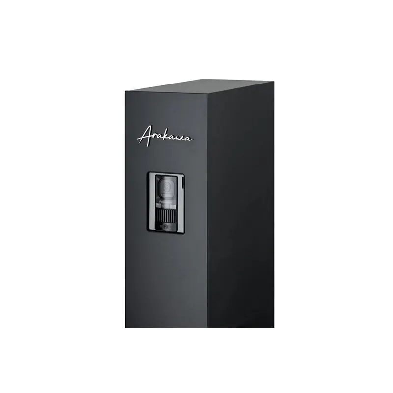 本体：ディープグレー IH内蔵 切り文字サイン slimA ヘアライン　LIXIL　門柱　モダン　おしゃれ　エクステリア　愛知・名古屋の外構専門店パートナーホームのエクステリア　製品一覧　機能門柱FT|パートナーホーム