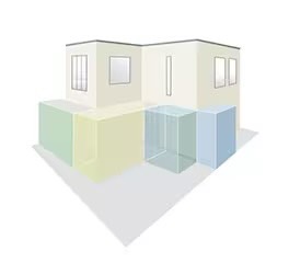 LIXIL　敷地を間取る　外構　モダン　 おしゃれ　エクステリア　愛知・名古屋の外構専門店パートナーホームのエクステリア製品一覧　プラスG　Step2 空間をイメージする ゾーニングに合わせて、各ゾーンの空間をイメージします。|パートナーホーム