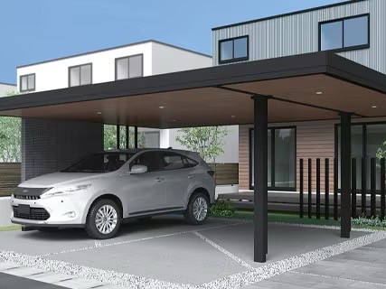 LIXIL　プラスG　Gルーフ【外構エクステリア商品】|LIXIL　敷地を間取る　外構　モダン　 おしゃれ　エクステリア　愛知・名古屋の外構専門店パートナーホームのエクステリア製品一覧　プラスG　4.Gルーフ 目的やゾーンに合わせて選べるGルーフ。|パートナーホーム