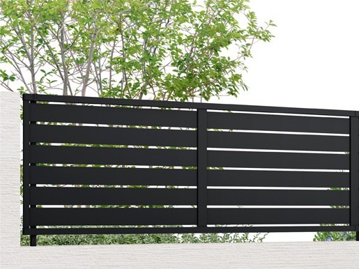 LIXIL　フェンスAB　2段柱 高強度仕様【外構エクステリア商品】|LIXIL　フェンス　外構　モダン　 おしゃれ　エクステリア　愛知・名古屋の外構専門店パートナーホームのエクステリア　製品一覧　フェンスAB　YS3型|パートナーホーム