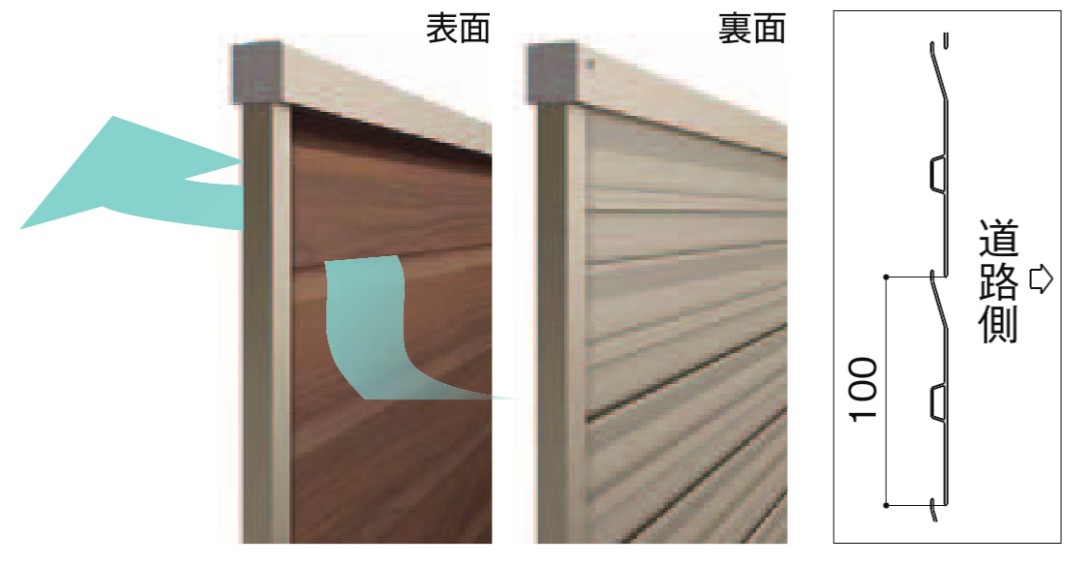 LIXIL　フェンス　外構　モダン　 おしゃれ　エクステリア　愛知・名古屋の外構専門店パートナーホームのエクステリア　製品一覧　フェンスAB　YL2-K型　目隠し率100％ 目隠し率100%の完全に隙間のないデザイン。人の視線、雨や風などから住まいを守ります。|パートナーホーム