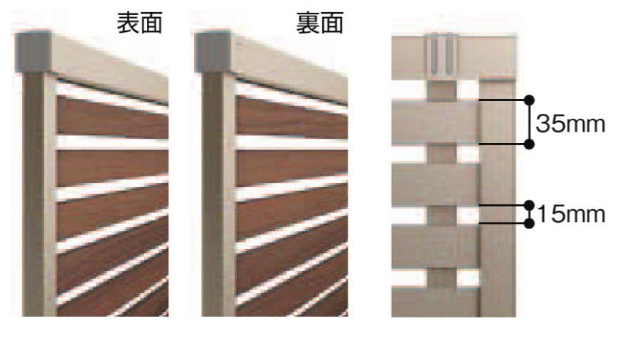 LIXIL　フェンス　外構　モダン　 おしゃれ　エクステリア　愛知・名古屋の外構専門店パートナーホームのエクステリア　製品一覧　フェンスAB　YS1型　目隠し率71.6％　採光率28.4％　通風率28％|パートナーホーム