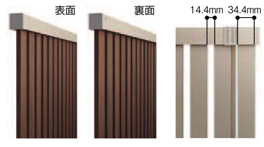 LIXIL　フェンス　外構　モダン　 おしゃれ　エクステリア　愛知・名古屋の外構専門店パートナーホームのエクステリア　製品一覧　フェンスAB　TS1型　目隠し率73.4％　採光率26.6％　通風率26％|パートナーホーム