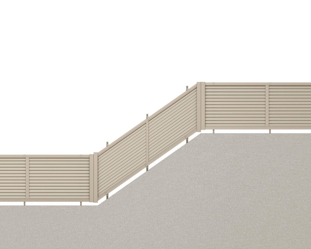 LIXIL　フェンスAB　YL3（傾斜）型【外構エクステリア商品】LIXIL　フェンス　外構　モダン　 おしゃれ　エクステリア　愛知・名古屋の外構専門店パートナーホームのエクステリア　製品一覧　フェンスAB　YL3（傾斜）型　サムネイル|パートナーホーム