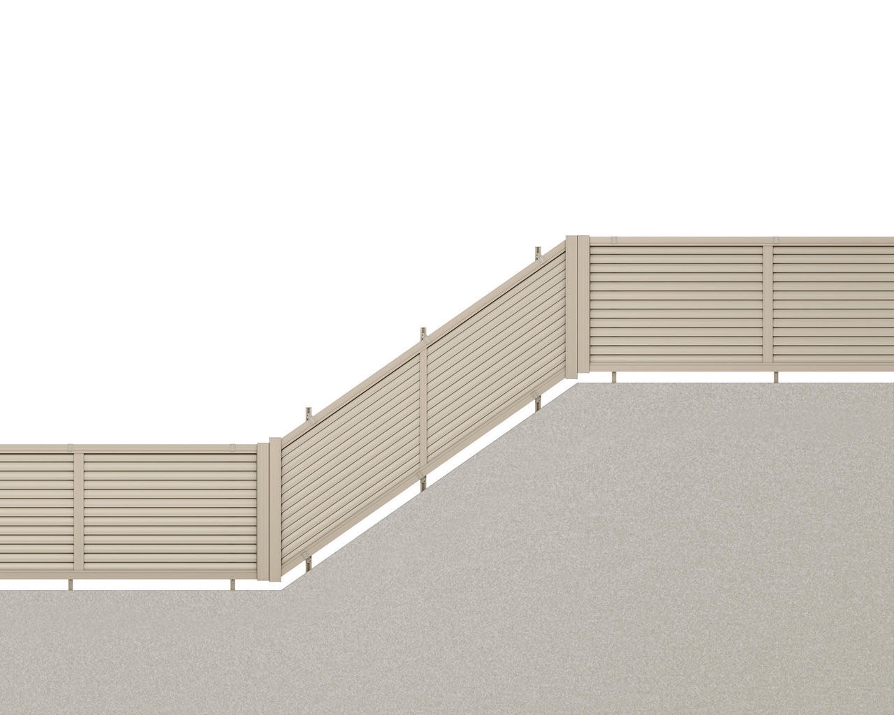 LIXIL　フェンスAB　YL3（傾斜）型【外構エクステリア商品】|LIXIL　フェンス　外構　モダン　 おしゃれ　エクステリア　愛知・名古屋の外構専門店パートナーホームのエクステリア　製品一覧　フェンスAB　YL3（傾斜）型　サムネイル|パートナーホーム