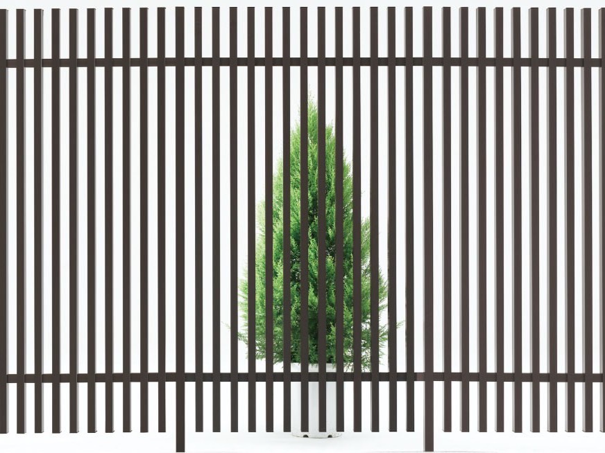 LIXIL　フェンス　外構　モダン　 おしゃれ　エクステリア　愛知・名古屋の外構専門店パートナーホームのエクステリア　製品一覧　プログコートフェンス　M1型 　正面|パートナーホーム