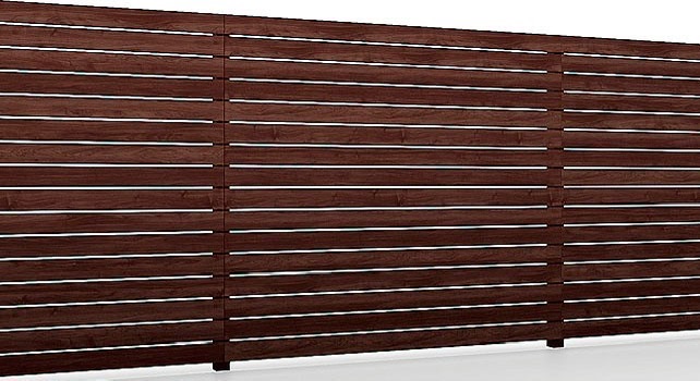 フェンス　外構　モダン　 おしゃれ　エクステリア　愛知・名古屋の外構専門店パートナーホームのエクステリア　製品一覧　Dスクリーン　横張り　クリエダーク|パートナーホーム