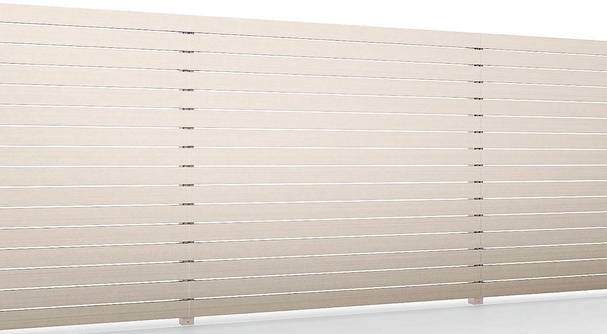 フェンス　外構　モダン　 おしゃれ　エクステリア　愛知・名古屋の外構専門店パートナーホームのエクステリア　製品一覧　Dスクリーン　横張り　シャイングレー|パートナーホーム