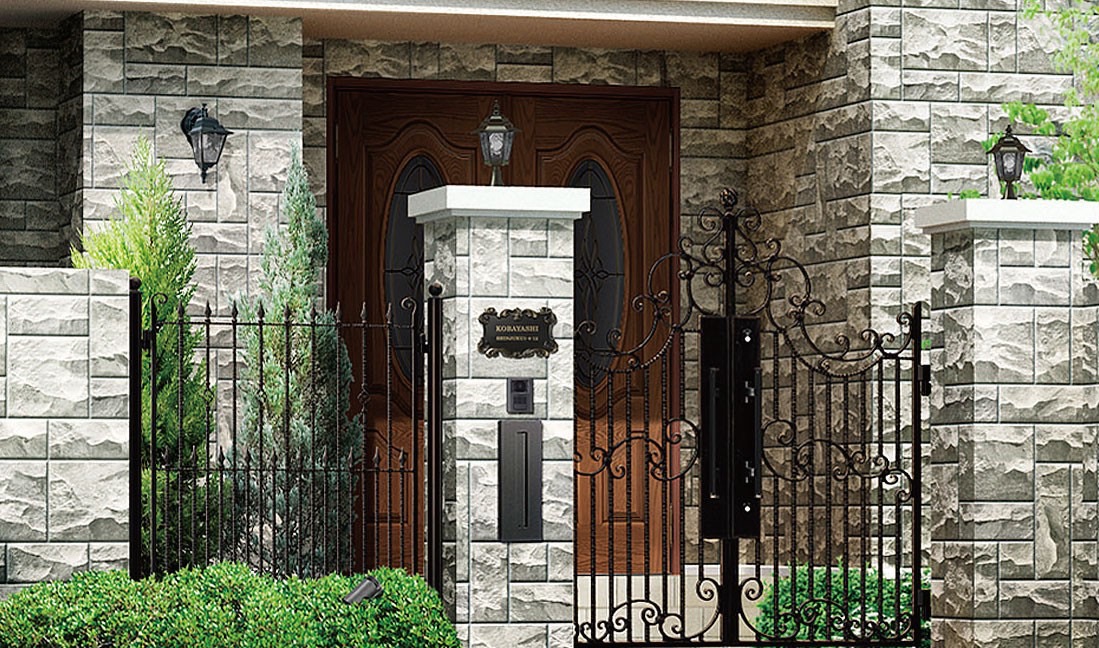 フェンス　外構　モダン　 おしゃれ　エクステリア　愛知・名古屋の外構専門店パートナーホームのエクステリア　製品一覧　ヴィア・ル・クラシコ フェンス　施工イメージ|パートナーホーム