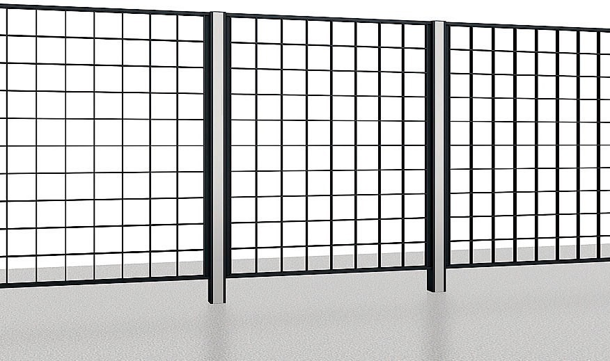 フェンス　外構　モダン　 おしゃれ　エクステリア　愛知・名古屋の外構専門店パートナーホームのエクステリア　製品一覧　アーキキャストフェンス　FK型　ブラック|パートナーホーム