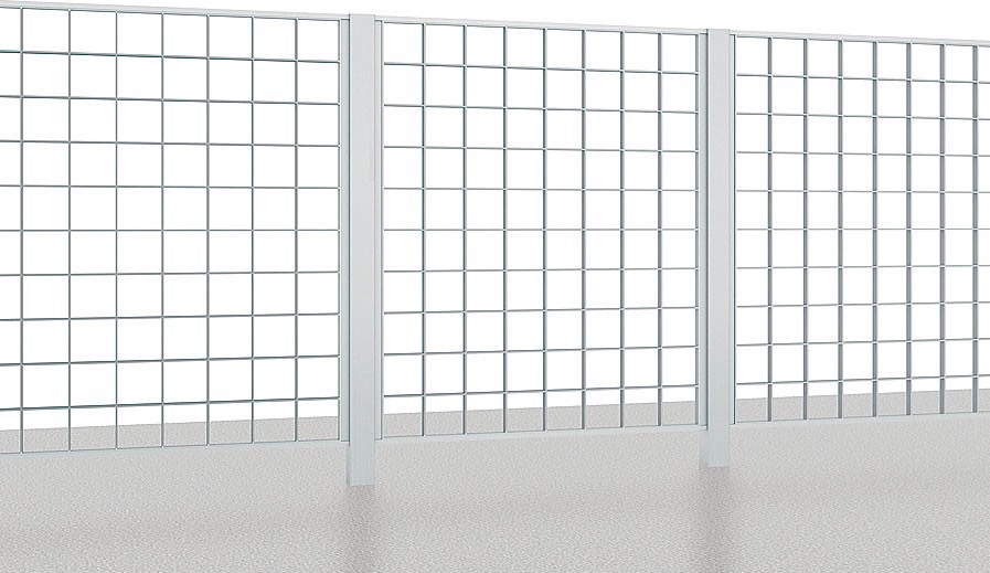 フェンス　外構　モダン　 おしゃれ　エクステリア　愛知・名古屋の外構専門店パートナーホームのエクステリア　製品一覧　アーキキャストフェンス　FK型　ナチュラルシルバー|パートナーホーム