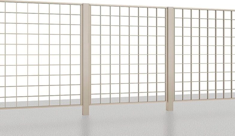 フェンス　外構　モダン　 おしゃれ　エクステリア　愛知・名古屋の外構専門店パートナーホームのエクステリア　製品一覧　アーキキャストフェンス　FK型　シャイングレー|パートナーホーム