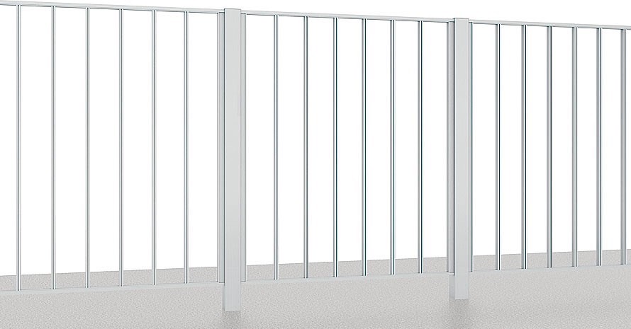 フェンス　外構　モダン　 おしゃれ　エクステリア　愛知・名古屋の外構専門店パートナーホームのエクステリア　製品一覧　アーキキャストフェンス　FT型　ナチュラルシルバー|パートナーホーム