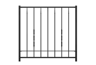 フェンス　外構　モダン　 おしゃれ　エクステリア　愛知・名古屋の外構専門店パートナーホームのエクステリア　製品一覧　ラフィーネ フェンス　3型　直線だけで構成された、シンプルなデザイン。 オプションのブローチやリースをフェンスにプラスすれば、 シンプルな表情から上品で華やかなデザインに一変します。|パートナーホーム