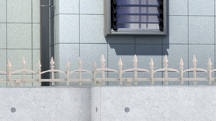 フェンス　外構　モダン　 おしゃれ　エクステリア　愛知・名古屋の外構専門店パートナーホームのエクステリア　製品一覧　サムネイル　ミニフェンスA型　シャイングレー|パートナーホーム