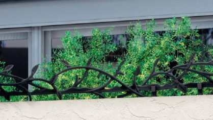 フェンス　外構　モダン　 おしゃれ　エクステリア　愛知・名古屋の外構専門店パートナーホームのエクステリア　製品一覧　サムネイル　ミニフェンスB型　マイルドブラック|パートナーホーム