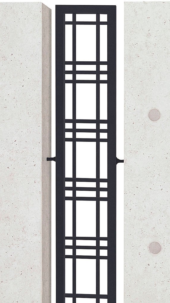 フェンス　外構　モダン　 おしゃれ　エクステリア　愛知・名古屋の外構専門店パートナーホームのエクステリア　製品一覧　アーキキャストスリムフィックスフェンス　ブラック|パートナーホーム