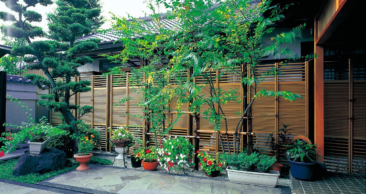 フェンス　和風竹垣フェンス＜京香（きょうか）＞　外構　和風　モダン　 おしゃれ　エクステリア　愛知・名古屋の外構専門店パートナーホームのエクステリア　製品一覧　和風竹垣フェンス＜京香＞　|パートナーホーム