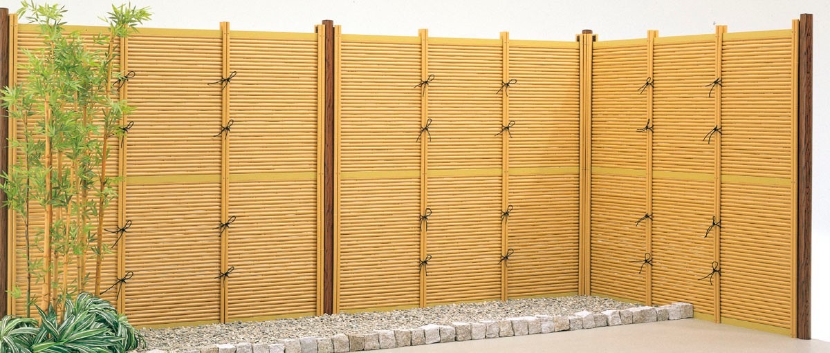 フェンス　和風竹垣フェンス＜京香（きょうか）＞　外構　和風　モダン　 おしゃれ　エクステリア　愛知・名古屋の外構専門店パートナーホームのエクステリア　製品一覧　京香　御簾垣　組立型|パートナーホーム