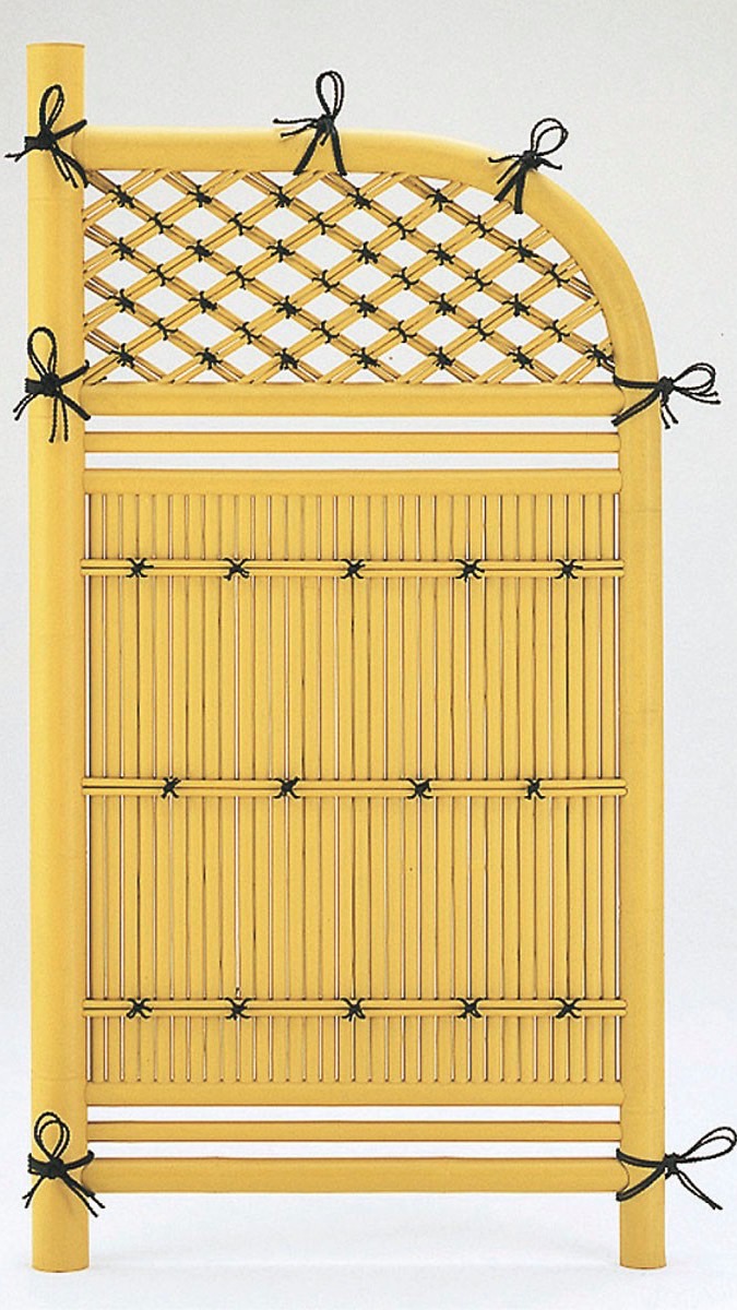 フェンス　和風竹垣フェンス＜京香（きょうか）＞　外構　和風　モダン　 おしゃれ　エクステリア　愛知・名古屋の外構専門店パートナーホームのエクステリア　製品一覧　京香　玉袖垣　玉袖垣（御簾垣タイプ） 3尺|パートナーホーム