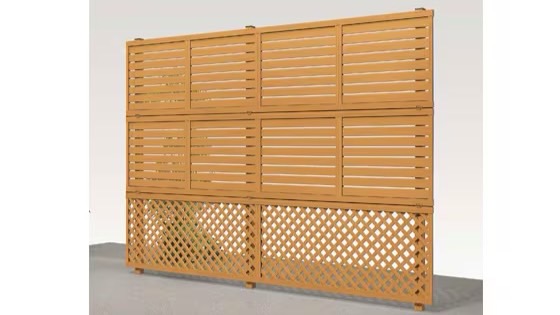 フェンス　外構　モダン　 おしゃれ　エクステリア　愛知・名古屋の外構専門店パートナーホームのエクステリア　製品一覧　木樹脂フェンス（間柱式）|パートナーホーム