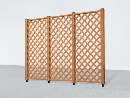 フェンス　外構　モダン　 おしゃれ　エクステリア　愛知・名古屋の外構専門店パートナーホームのエクステリア　製品一覧　1型（ラチス）ライトブラウンP|パートナーホーム