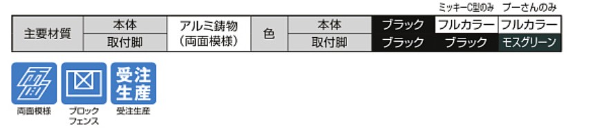 フェンス　外構　モダン　 おしゃれ　エクステリア　愛知・名古屋の外構専門店パートナーホームのエクステリア　製品一覧　ディズニーフェンス　スリムフェンス　主要素材|パートナーホーム