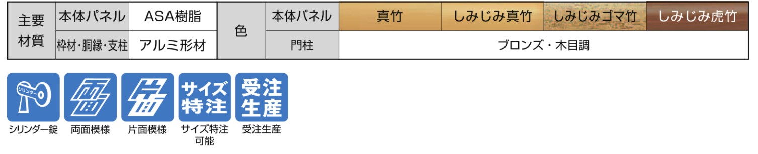 フェンス　和風竹垣フェンス＜京香（きょうか）＞　外構　和風　モダン　 おしゃれ　エクステリア　愛知・名古屋の外構専門店パートナーホームのエクステリア　製品一覧　京香　建仁寺垣扉　主要素材　|パートナーホーム