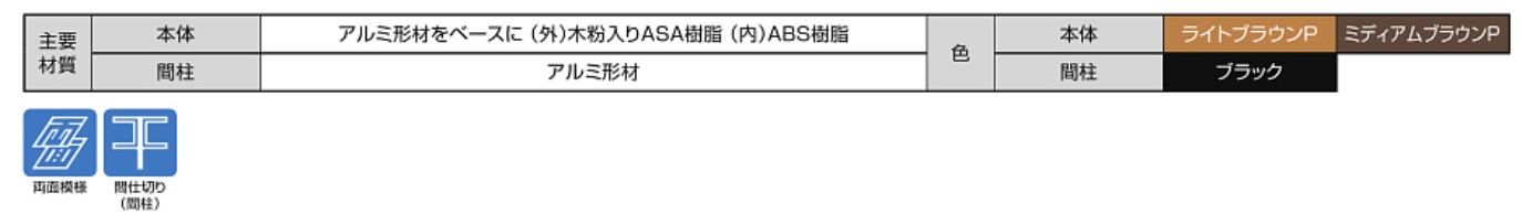 主要素材　フェンス　外構　モダン　 おしゃれ　エクステリア　愛知・名古屋の外構専門店パートナーホームのエクステリア　製品一覧　木樹脂フェンス（間柱式）|パートナーホーム