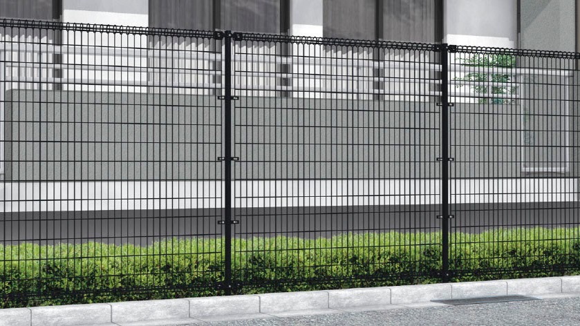 フェンス　スチール　ステンレス　外構　モダン　 おしゃれ　エクステリア　愛知・名古屋の外構専門店パートナーホームのエクステリア　製品一覧　ハイグリッドフェンスN1型　ブラック|パートナーホーム
