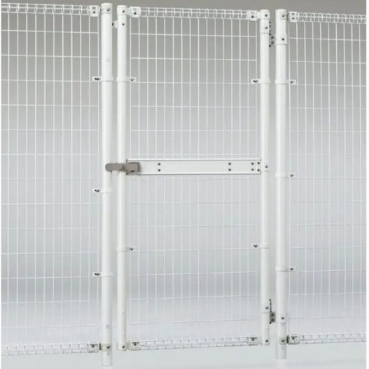 フェンス　スチール　ステンレス　外構　モダン　 おしゃれ　エクステリア　愛知・名古屋の外構専門店パートナーホームのエクステリア　製品一覧　ハイグリッド門扉N1型　N1型 ホワイト 09-20 片開き|パートナーホーム