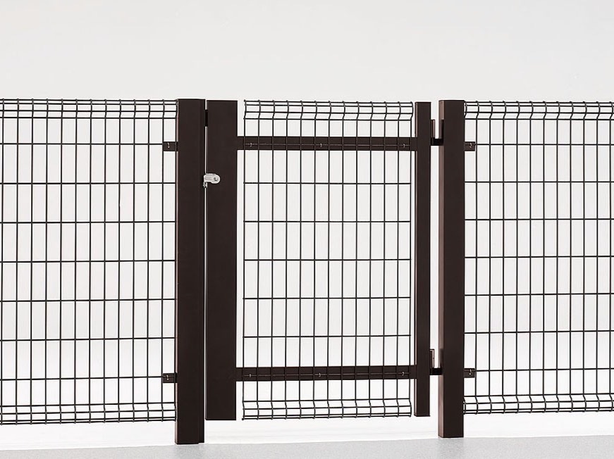 フェンス　スチール　ステンレス　外構　モダン　 おしゃれ　エクステリア　愛知・名古屋の外構専門店パートナーホームのエクステリア　製品一覧　ハイグリッド門扉NF8型　打ち掛け錠使用　W-941×H-1000|パートナーホーム