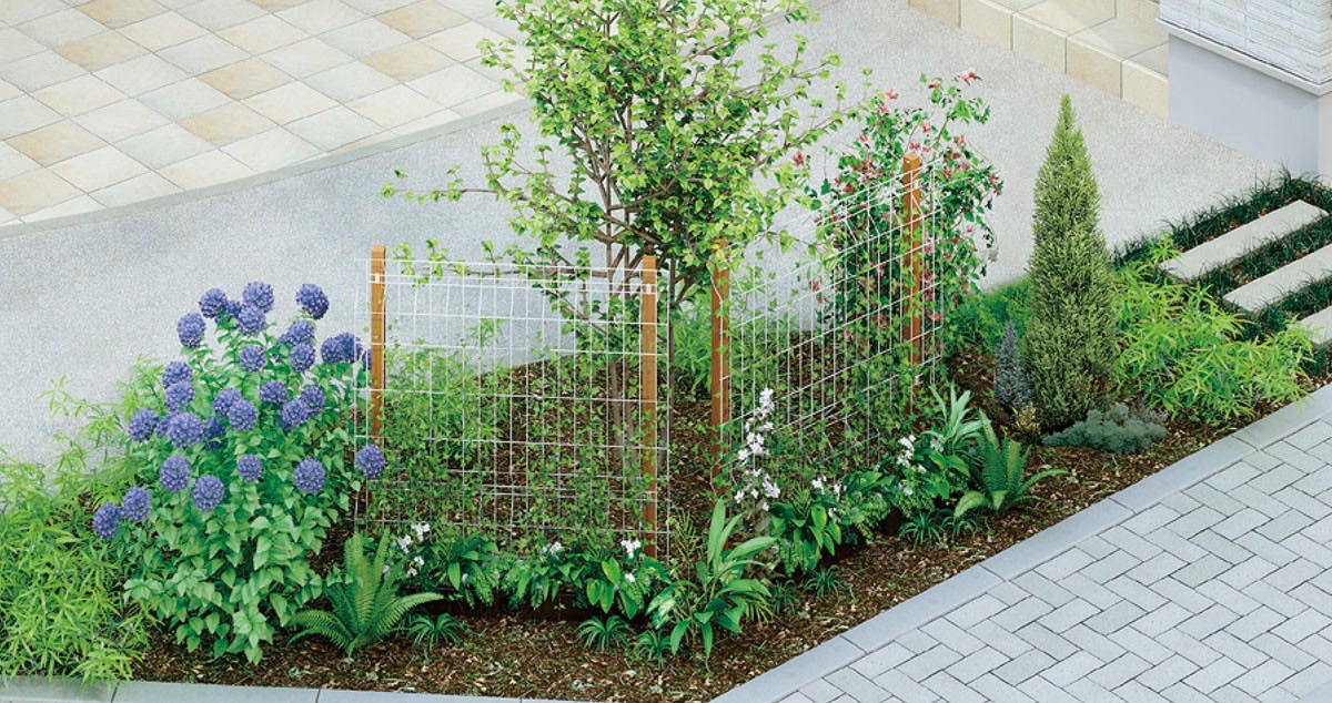 フェンス　スチール　ステンレス　外構　モダン　 おしゃれ　エクステリア　愛知・名古屋の外構専門店パートナーホームのエクステリア　製品一覧　エコリス ウォールメッシュパネル　フル画像|パートナーホーム