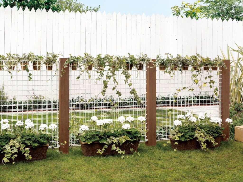 LIXIL　エコリス メッシュパネル【外構エクステリア商品】フェンス　スチール　ステンレス　外構　モダン　 おしゃれ　エクステリア　愛知・名古屋の外構専門店パートナーホームのエクステリア　製品一覧　エコリス メッシュパネル　ホワイト|パートナーホーム