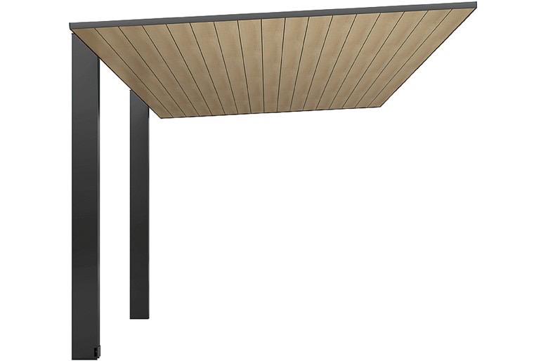 LIXIL　カーポート　外構　モダン　 おしゃれ　エクステリア　愛知・名古屋の外構専門店パートナーホームのエクステリア　製品一覧　カーポートSC　ブラック+オーク|パートナーホーム