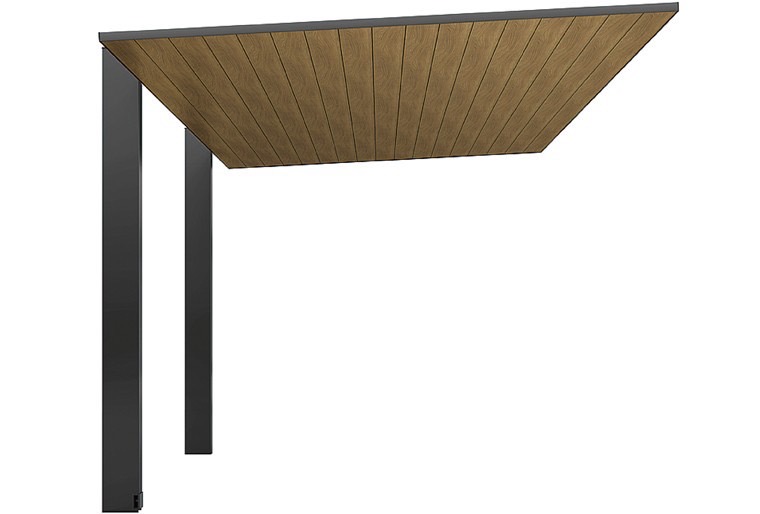 LIXIL　カーポート　外構　モダン　 おしゃれ　エクステリア　愛知・名古屋の外構専門店パートナーホームのエクステリア　製品一覧　カーポートSC　ブラック+チェリーウッド|パートナーホーム