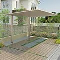 LIXIL　カーポート　外構　モダン　 おしゃれ　エクステリア　愛知・名古屋の外構専門店パートナーホームのエクステリア　製品一覧　カーポートSC　1台用　カーフロア|パートナーホーム