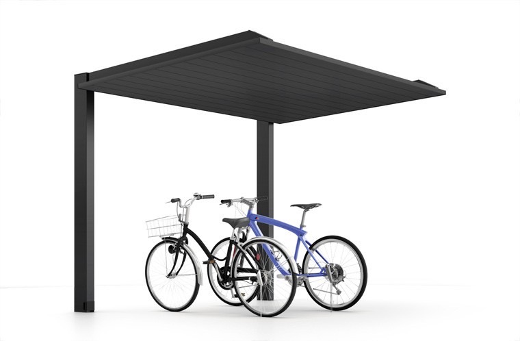 21-29型 柱・梁：ブラック 屋根材：ブラック　LIXIL　カーポート　外構　モダン　 おしゃれ　エクステリア　愛知・名古屋の外構専門店パートナーホームのエクステリア　製品一覧　カーポートSC　ミニ　|パートナーホーム