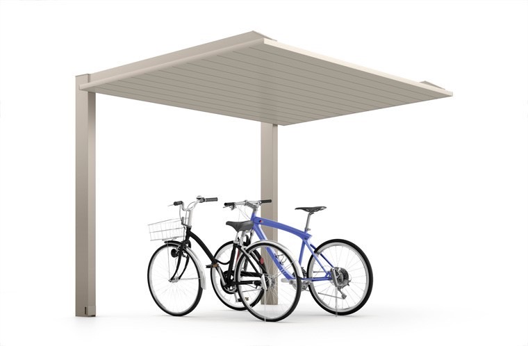 21-29型 柱・梁：シャイングレーF 屋根材：シャイングレーF　LIXIL　カーポート　外構　モダン　 おしゃれ　エクステリア　愛知・名古屋の外構専門店パートナーホームのエクステリア　製品一覧　カーポートSC　ミニ　|パートナーホーム