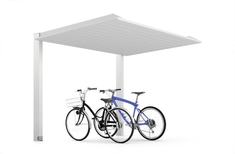 21-29型 柱・梁：ナチュラルシルバーF 屋根材：ナチュラルシルバーF　LIXIL　カーポート　外構　モダン　 おしゃれ　エクステリア　愛知・名古屋の外構専門店パートナーホームのエクステリア　製品一覧　カーポートSC　ミニ　|パートナーホーム