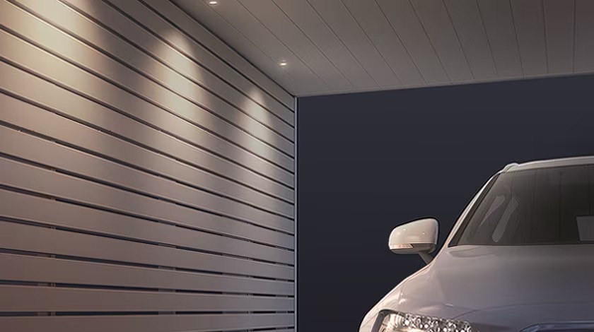 LIXIL　カーポート　外構　モダン　 おしゃれ　エクステリア　愛知・名古屋の外構専門店パートナーホームのエクステリア　製品一覧　カーポートSC　ダウンライト|パートナーホーム