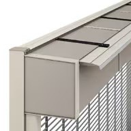 LIXIL　カーポート　外構　モダン　 おしゃれ　エクステリア　愛知・名古屋の外構専門店パートナーホームのエクステリア　製品一覧　アーキフィールド　シャッターひさし シャッターひさしを使用すれば、シャッターボックスとカーポートのすきまからの雨水の浸入を抑えることができます。 ※シャッターひさしはカーポートと接していないため、雨水が多少入り込む場合があります。|パートナーホーム